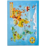Ковер Cilek Soft Gravity World Carpet 100 на 150 см