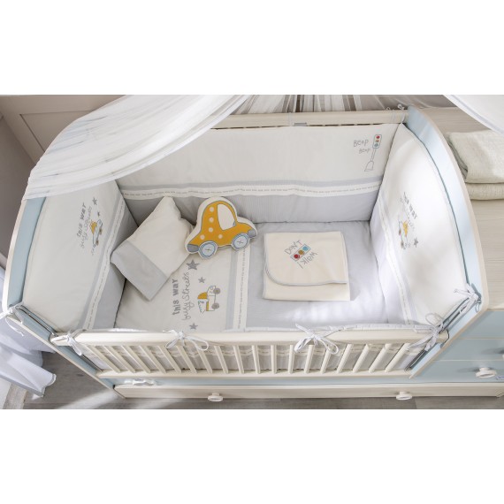 Кроватка трансформер Cilek Baby Boy с выдвижным спальным местом