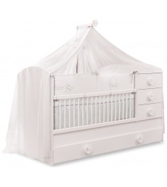 Кроватка трансформер Cilek Baby Cotton с выдвижным спальным местом...