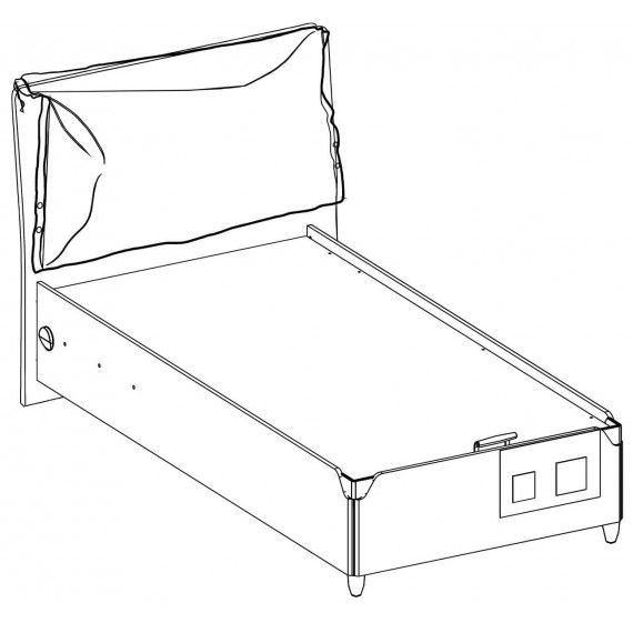 Кровать с подъемным механизмом Cilek Duo 200 на 100