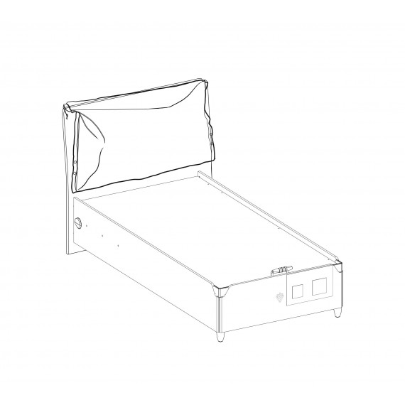 Кровать с подъемным механизмом Cilek Trio 200 на 100 см