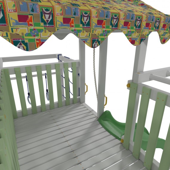 Детский домашний игровой комплекс чердак ДК2Б Бирюзовый