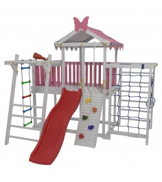 Детский домашний игровой комплекс чердак ДК2Р Розовый