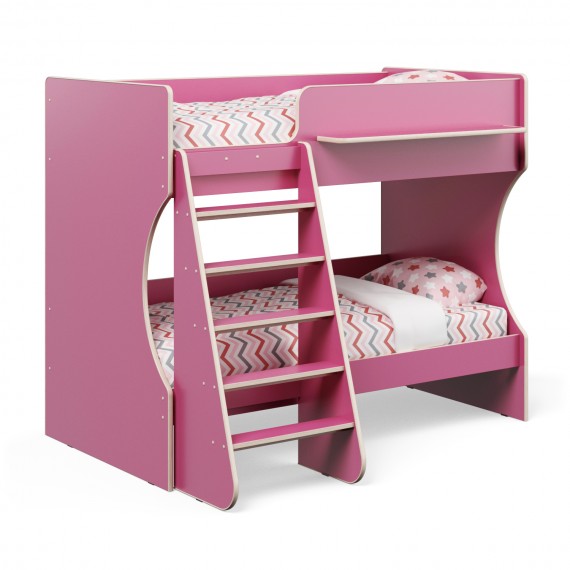 Кровать двухъярусная Капризун 3 (Р434) розовый