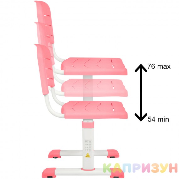 Парта трансформер со стулом Капризун Q8-pink