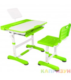 Парта трансформер со стулом Капризун R8-1-green