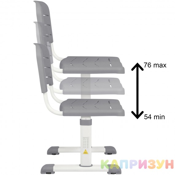 Парта трансформер со стулом Капризун R8-grey