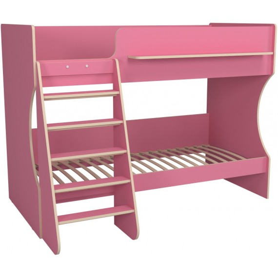 Кровать двухъярусная Капризун 8 розовый